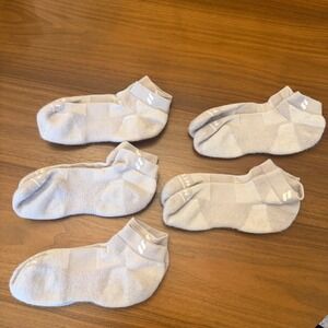Kentwool Grey Mens Ankle Socks Light Gray 5 Pair Lot